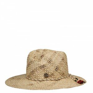 MAISON MICHEL Raffia Hat sz M
